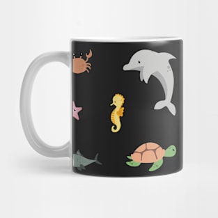 Cute Sea Creatures sticker pack Mug